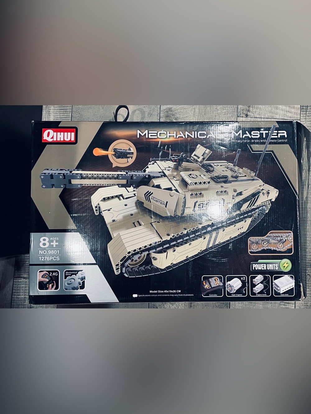 R/C Shooting Tank Building Bricks Radio Control Toy
